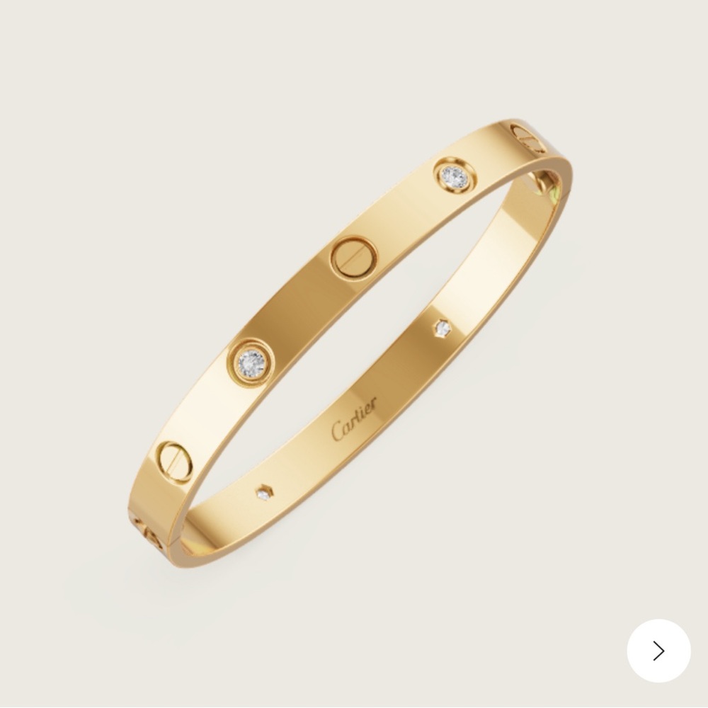 LOVE BRACELET, 4 DIAMONDS